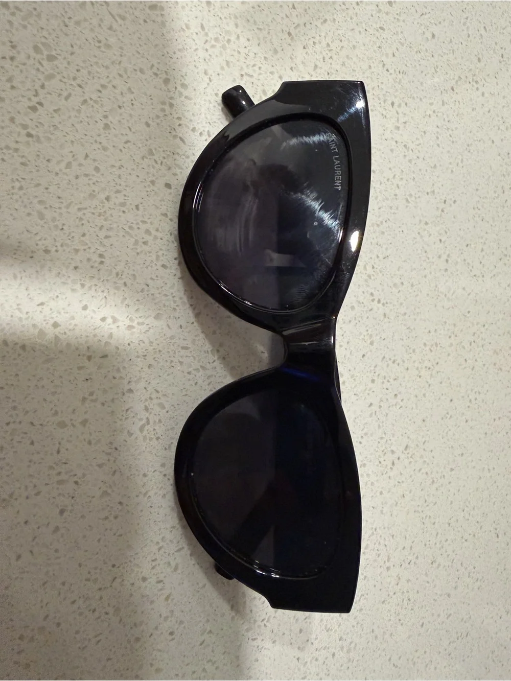 Saint Laurent Oversized Black Cat-Eye Sunglasses